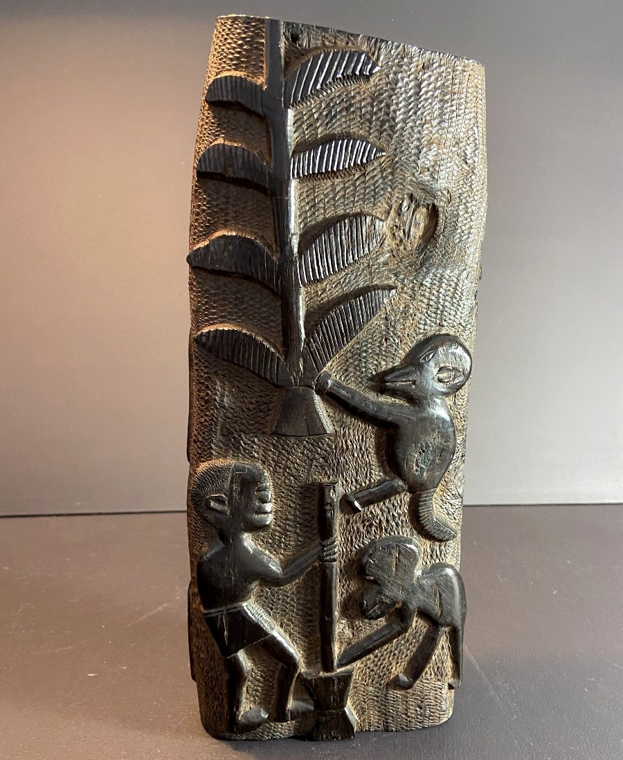Kongo, Democratic Republic Of The Congo, Early 20th Century, Ebony Wood Sculpture.-photo-2