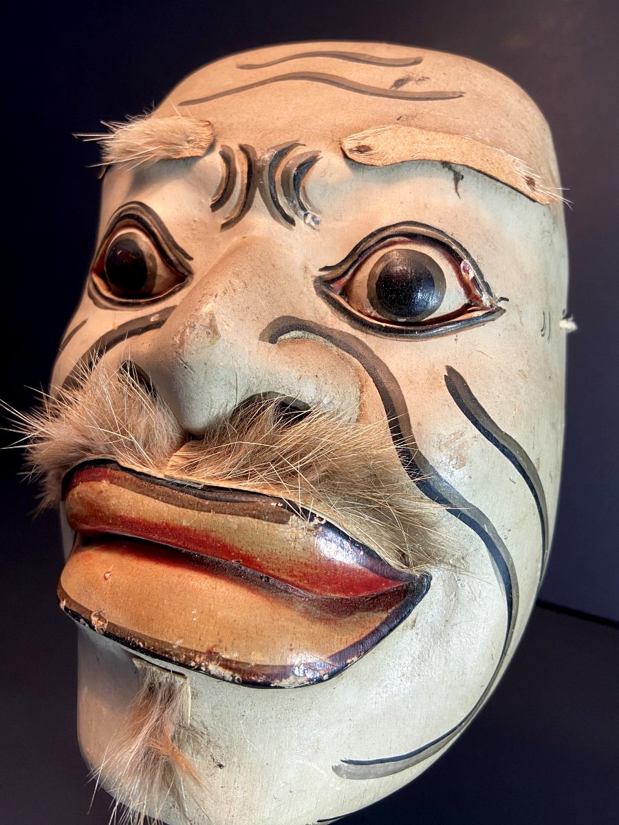 Indonesia, Circa 1960–1970, A Mask Symbolizing The Barong Theater Performances.-photo-4