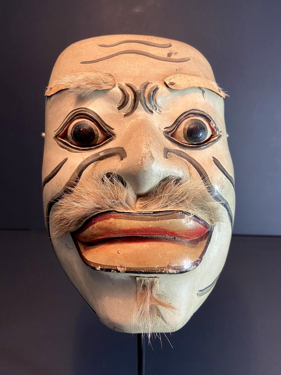Indonesia, Circa 1960–1970, A Mask Symbolizing The Barong Theater Performances.-photo-2