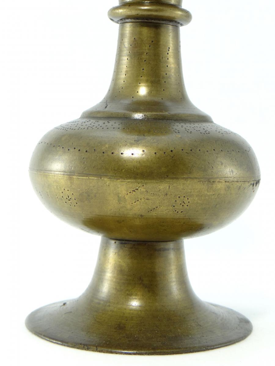 India Middle Of The Twentieth Century, Vase In Bronze.-photo-3