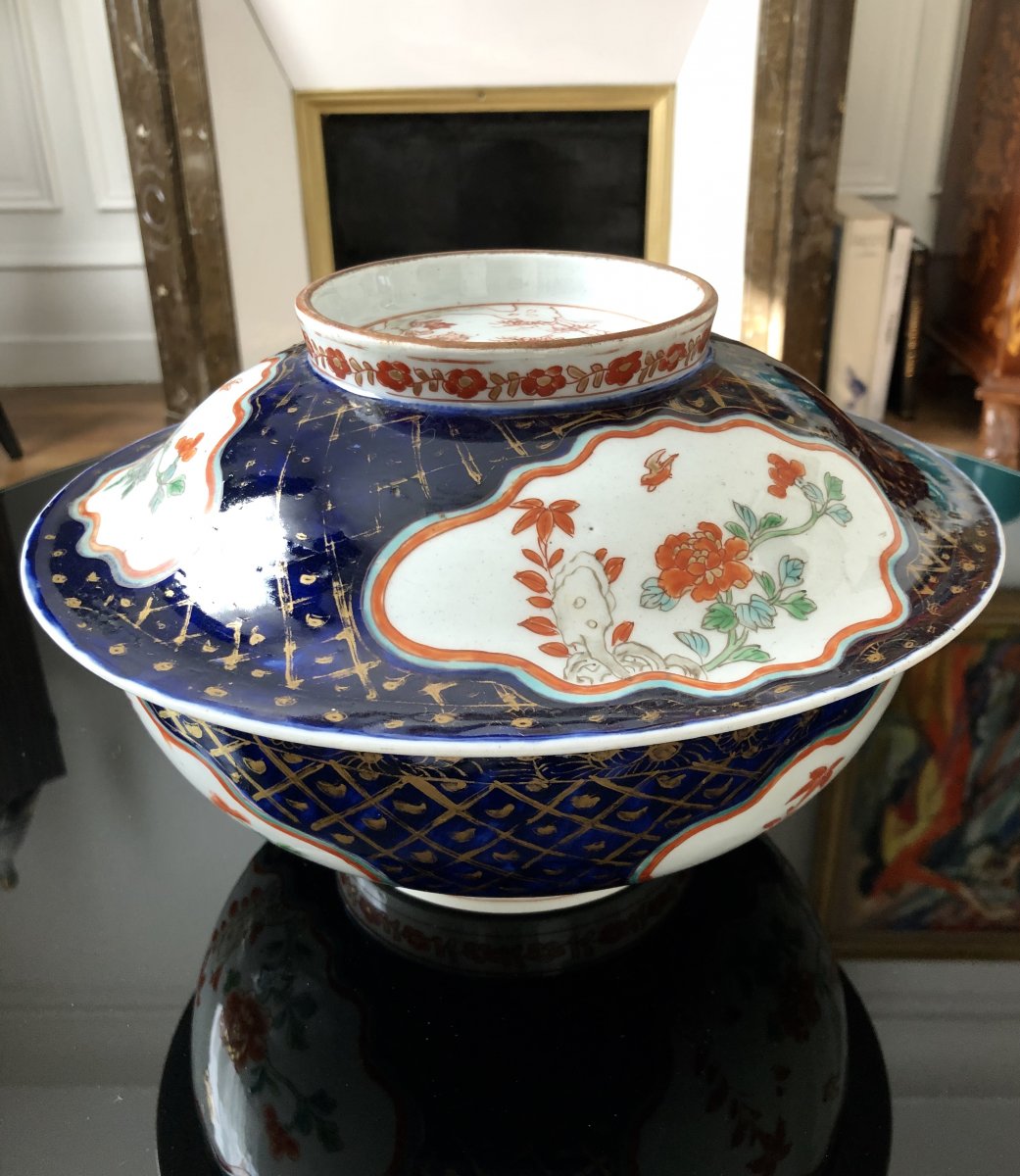 Japan, XIXth Century, Arita Ovens, Large Cup Covered Porcelain.-photo-3