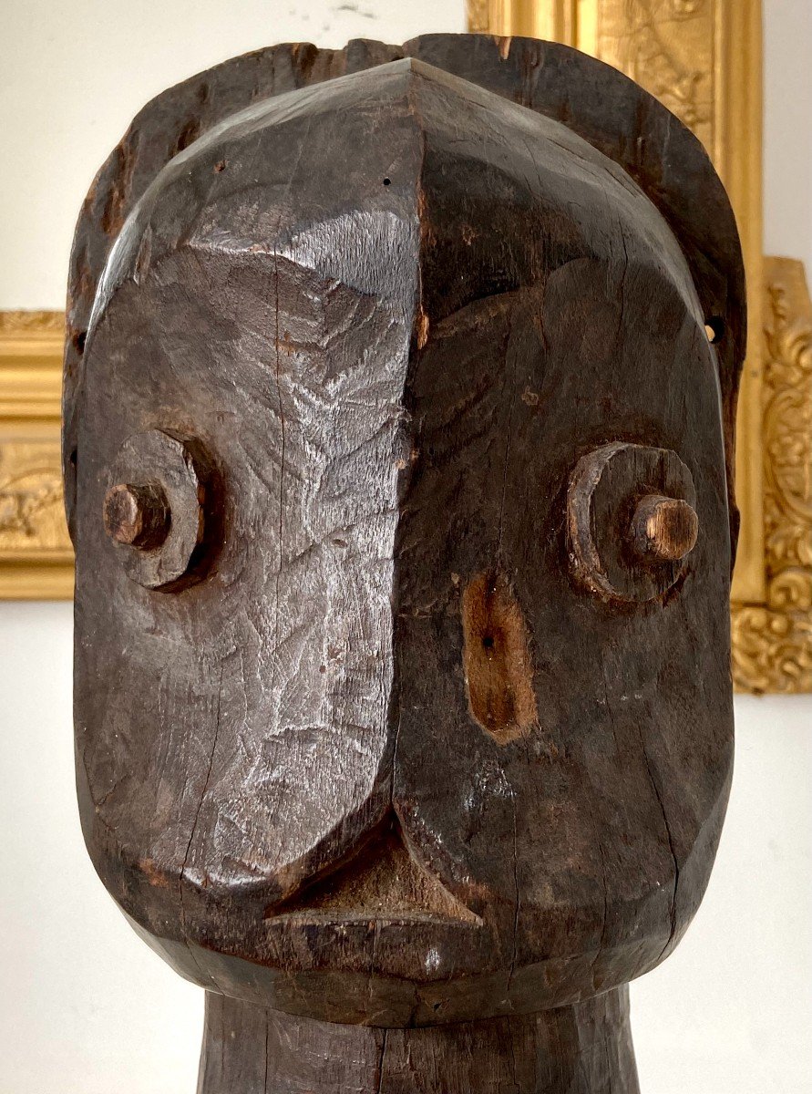 Peuple Bembe, République Démocratique Du Congo, Première Moitié  XXème, Sculpture Figure Janus.-photo-4