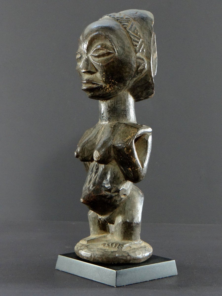 Hemba People, Rep. Dem. From Congo, First Half Of The 20th Century, Female Character Sculpture-photo-3