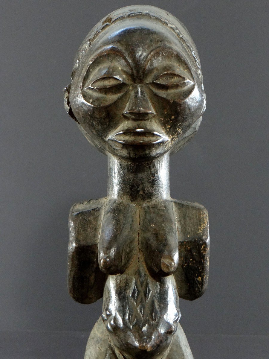 Hemba People, Rep. Dem. From Congo, First Half Of The 20th Century, Female Character Sculpture-photo-4