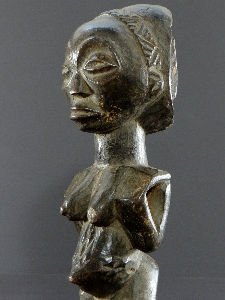 Hemba People, Rep. Dem. From Congo, First Half Of The 20th Century, Female Character Sculpture-photo-5