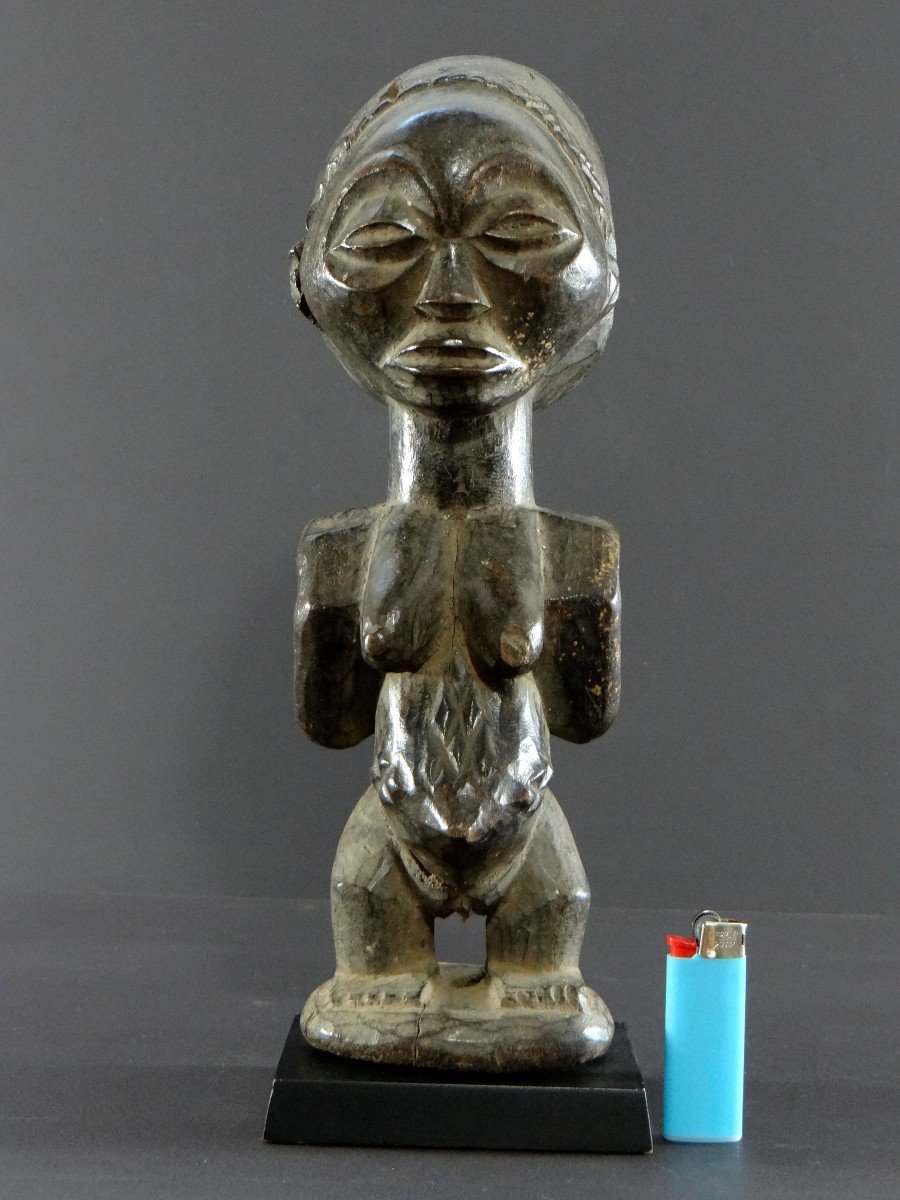 Hemba People, Rep. Dem. From Congo, First Half Of The 20th Century, Female Character Sculpture-photo-8