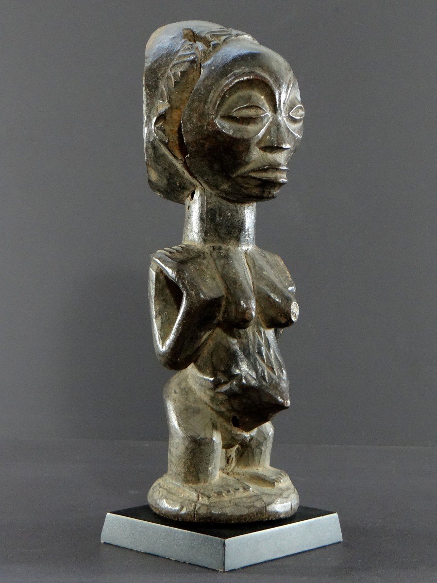 Hemba People, Rep. Dem. From Congo, First Half Of The 20th Century, Female Character Sculpture