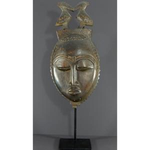 Ivory Coast, Yaouré People, Circa 1950, Anthropomorphic Dance Mask "dyé" Society