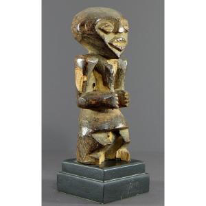 Nigéria, Peuple Mambila, Première Moitié Du XXème Siècle, Statuette En Bois Dur De Type "tadep"