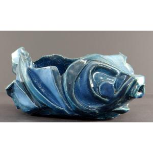 Philippe Rochette-castel (1941-2023), Ceramic Fish-shaped Tray. 