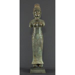 Cambodge, Art Khmer, Milieu Du XXème Siècle, Statue De Shiva, Grand Protecteur De L’univers.