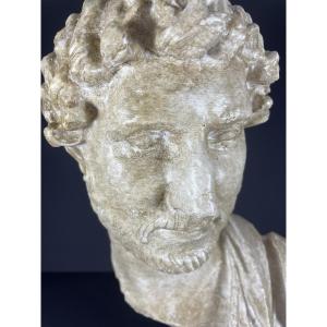 Italy, Antique Plaster Head Dating From The 1970s.