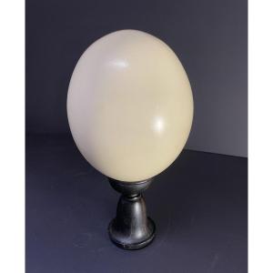 France, Ostrich Egg Mounted On A Wooden Stand, 1970