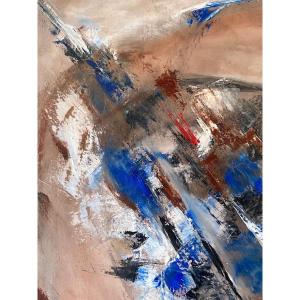 Alix Fevre-gargadennec, Known As Alix, Oil On Canvas Titled On The Back "music" And Dedicated, 1997.