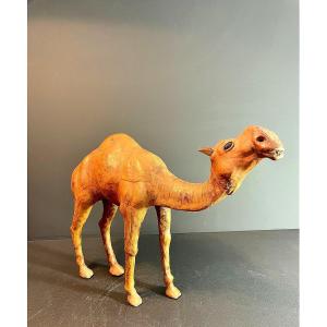 Morocco, Leather Sculpture Of A Dromedary, 1970/1980.