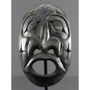 Art Autochtone Canadien, Sculpture Anthropomorphe En Bois Réalisée Par John Joseph (né En 1957)