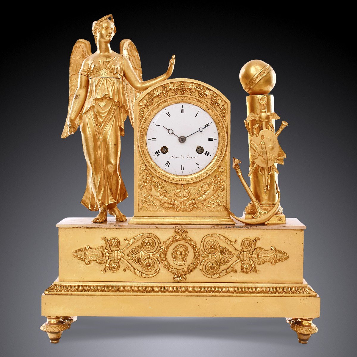 Nineteenth Empire Mantel Clock