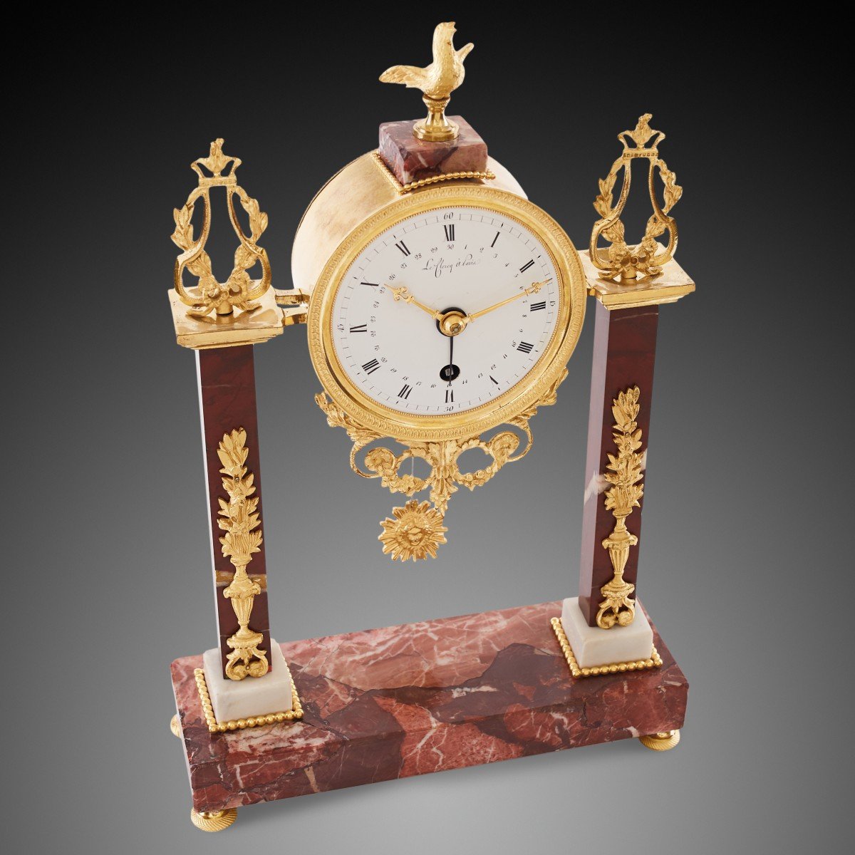 18th Century Directoire Mantel Clock-photo-3