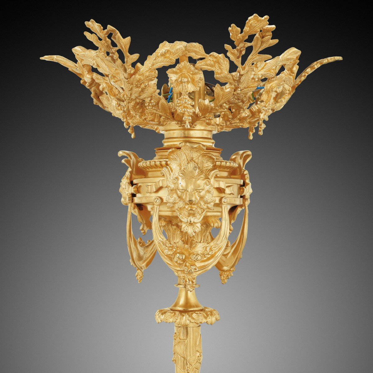 Lustre En Bronze Doré De Style Louis XIV.-photo-3