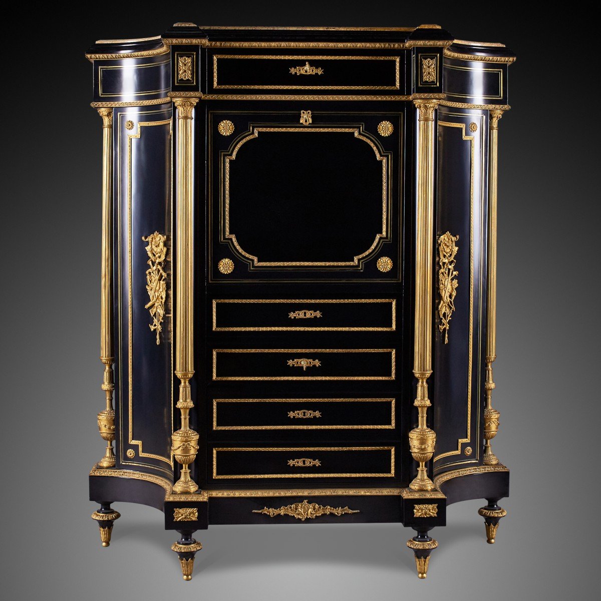 Cabinet Français Du XIXe Siècle d'époque Napoléon III.