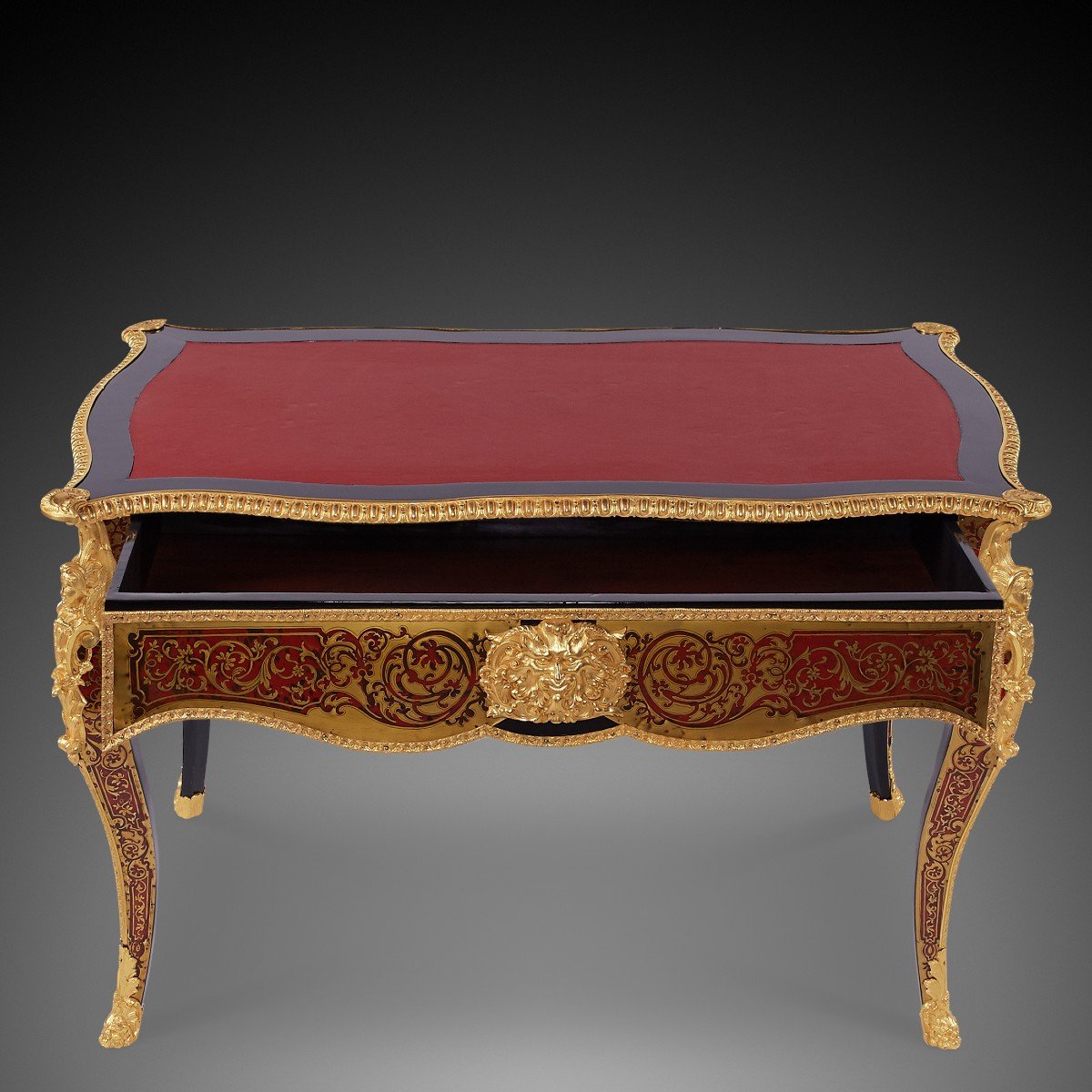 Boulle Desk, Napoleon III From The Nineteenth Century.-photo-4