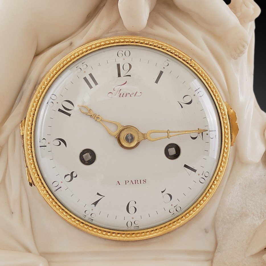 Louis XVI Clock By Furet In Paris-photo-2