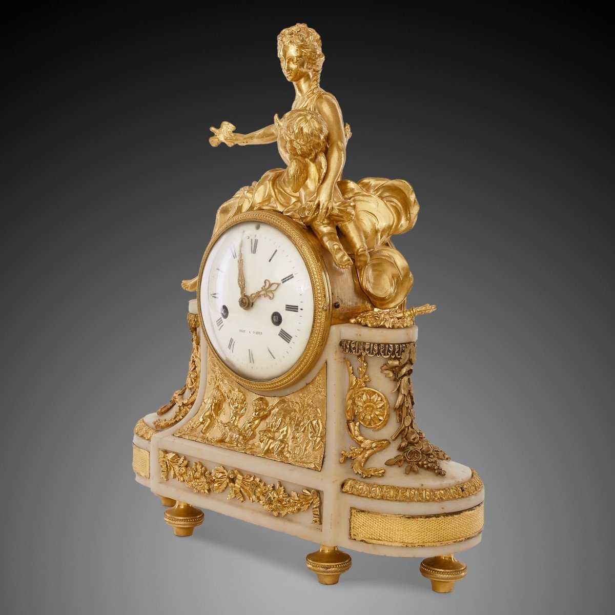 18th Century Mantel Clock By Diot In Paris-photo-4