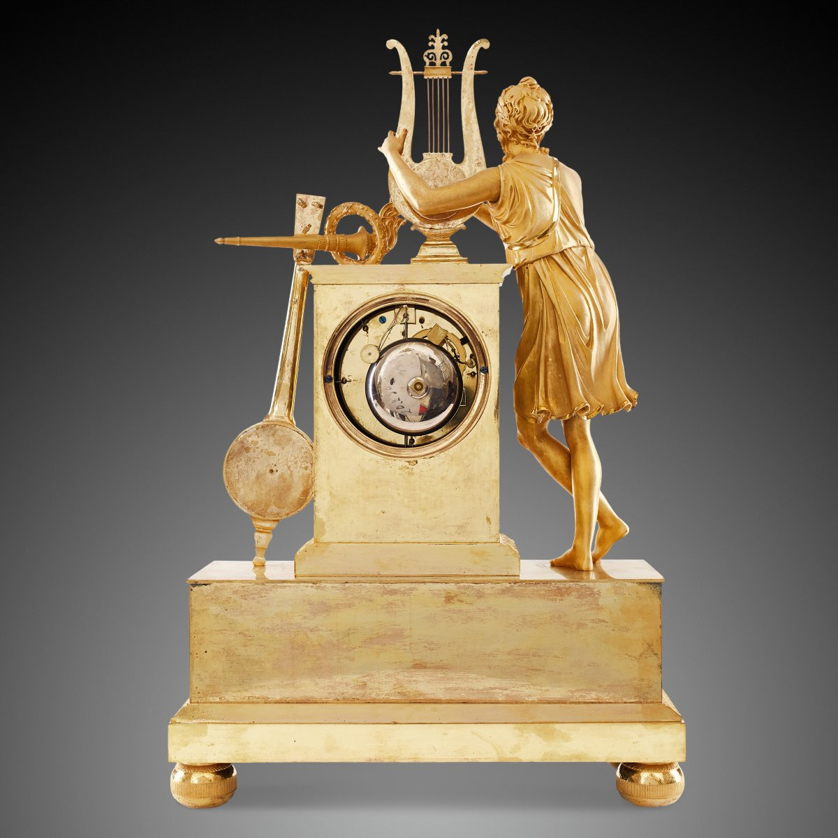 19th-century Mantel Clock, Empire Style-photo-2