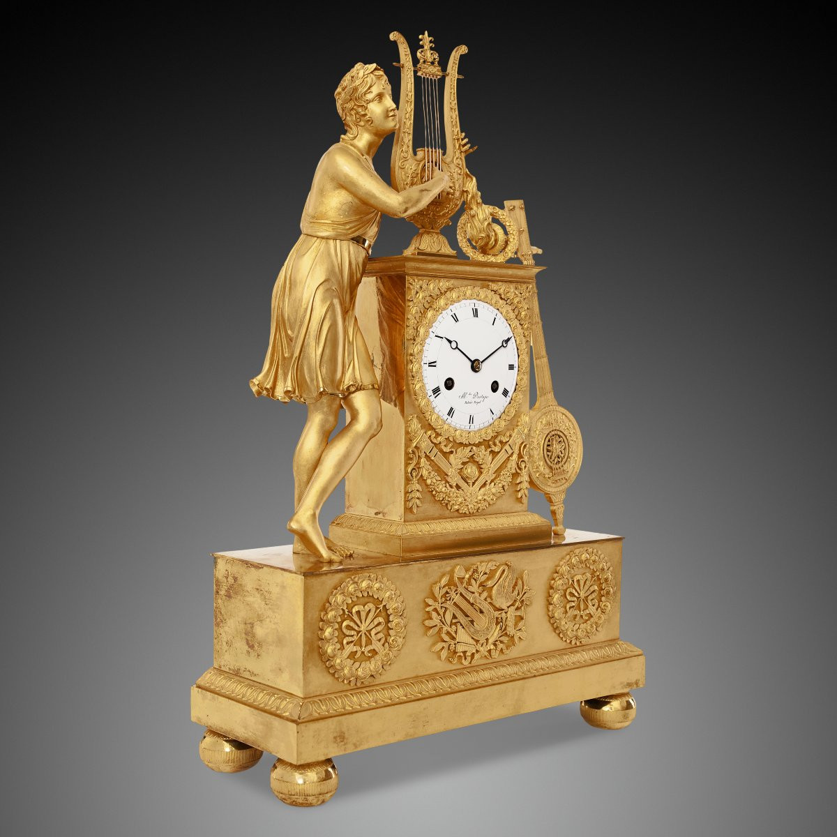 19th-century Mantel Clock, Empire Style-photo-3