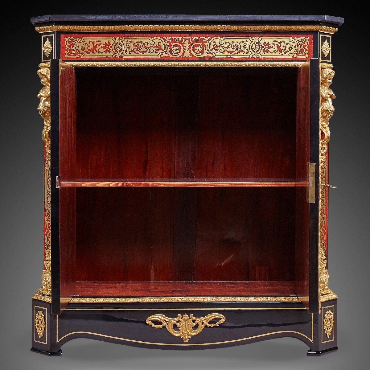 Boulle Style Chest Of Drawers -photo-4