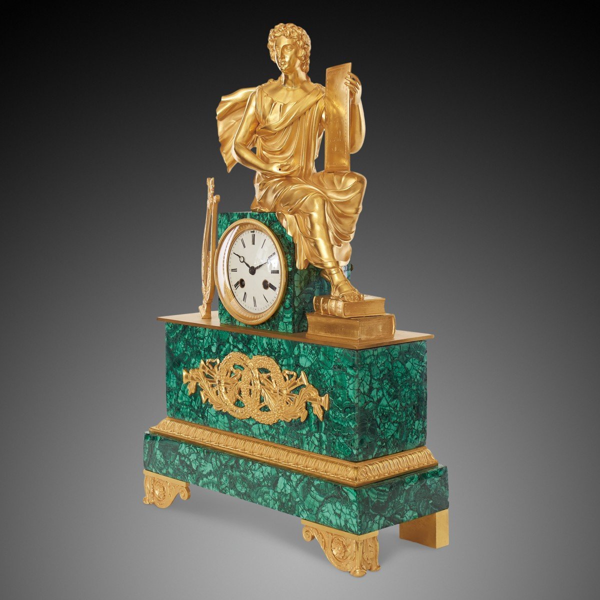 19th Century Mantel Clock-photo-3