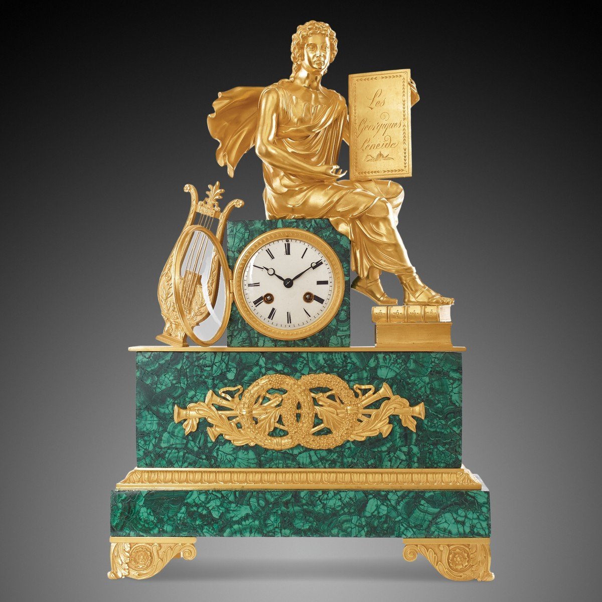 19th Century Mantel Clock-photo-3