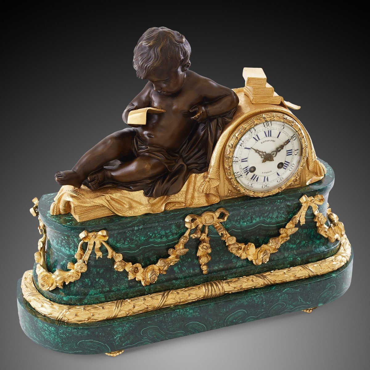 Pendule De Cheminée De Style Napoléon III-photo-1