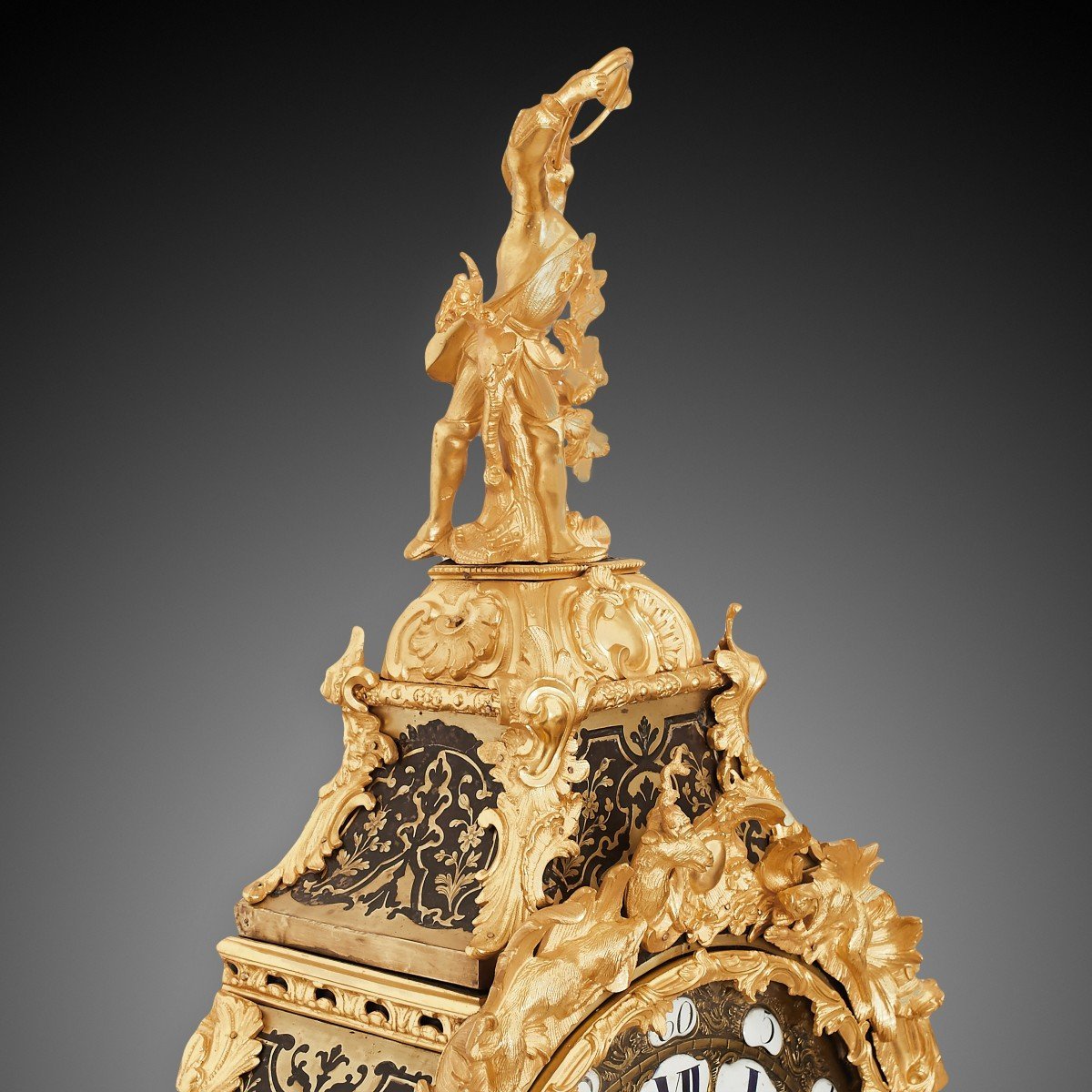 Horloge Murale 19ème Siècle Boulle-photo-4
