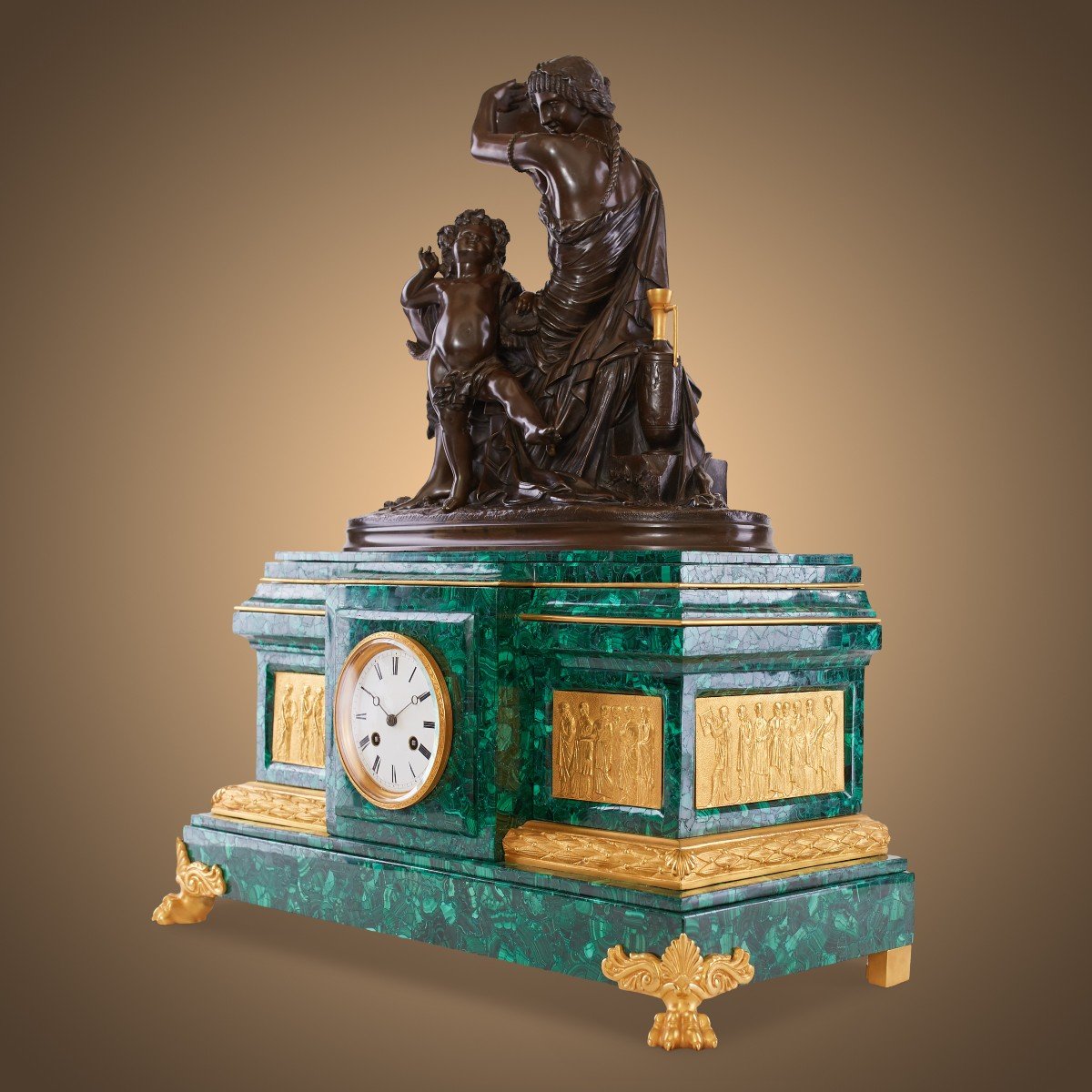 Empire Pendulum And Candlesticks-photo-2