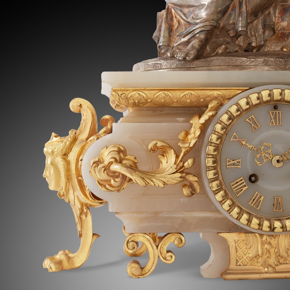 Mantel Clock 19th Century Louis XV Period-photo-7
