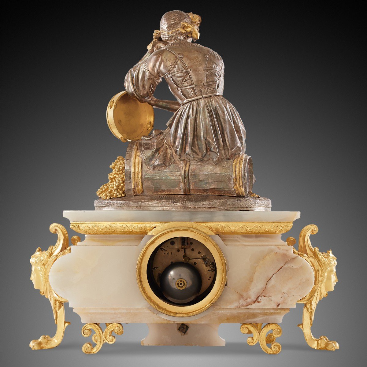 Mantel Clock 19th Century Louis XV Period-photo-8