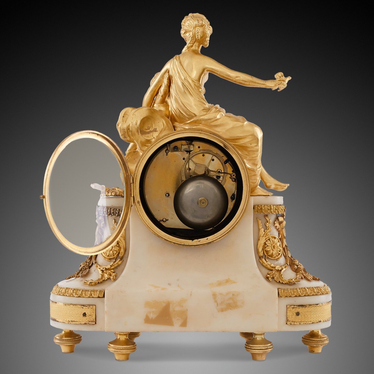18th Century Mantel Clock Louis XV Period By Diot In Paris-photo-7