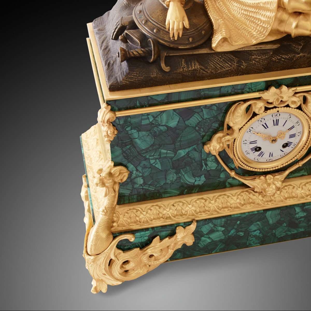19th Century Mantel Clock Napoleon III Period-photo-3
