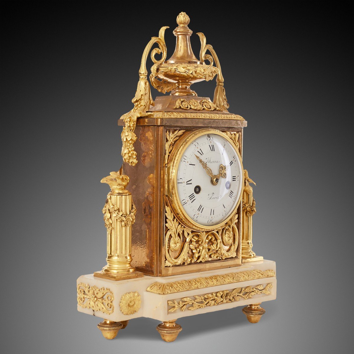 Pendule De Cheminée 18ème Siècle Epoque Louis XV Par Merra À Paris-photo-3