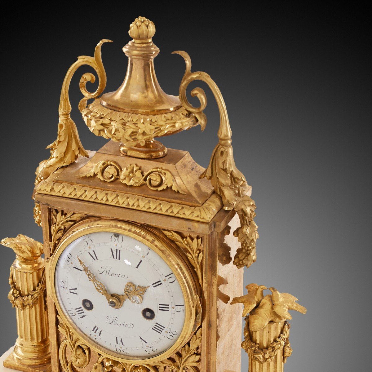 Pendule De Cheminée 18ème Siècle Epoque Louis XV Par Merra À Paris-photo-7
