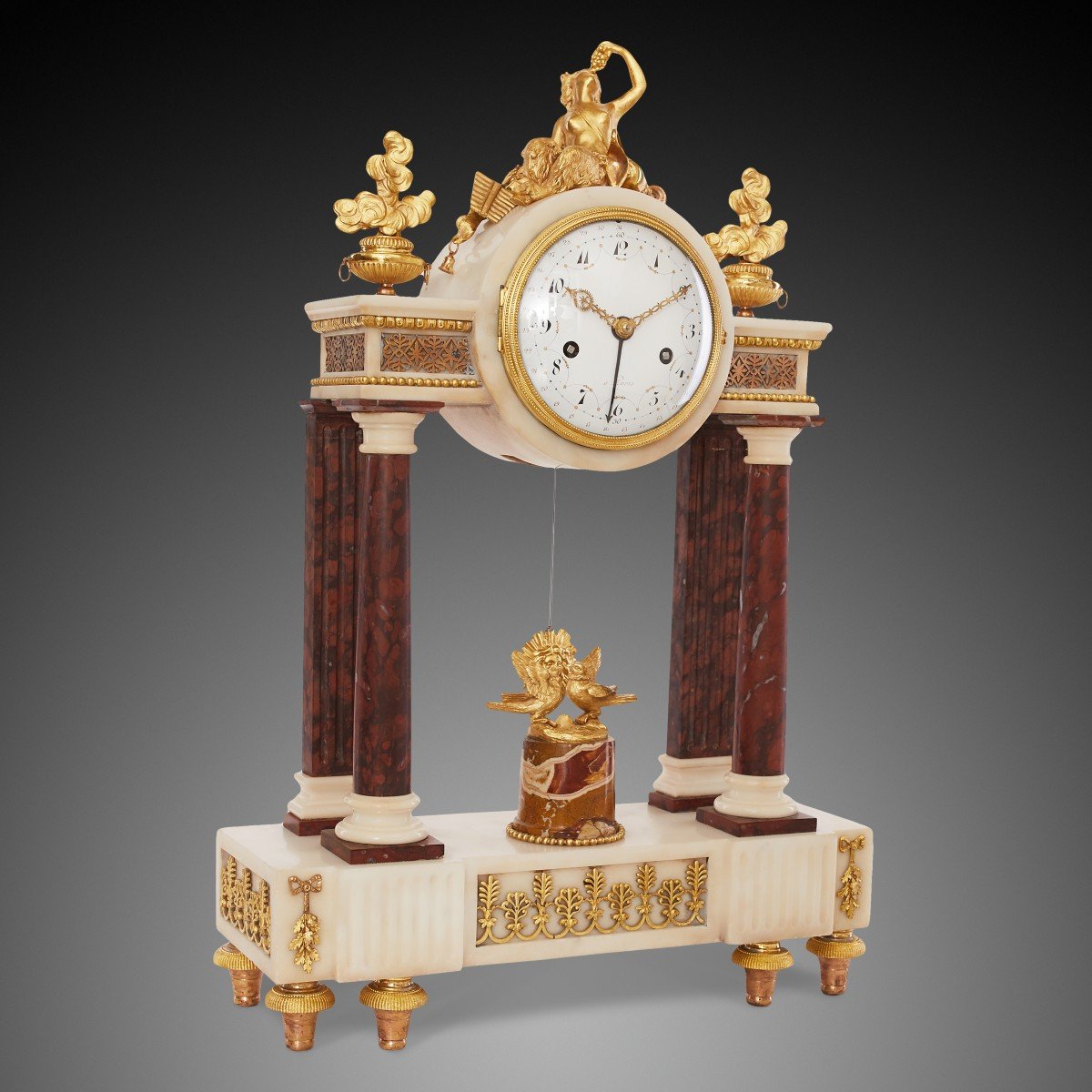 18th Century Louis XV Mantel Clock.-photo-2