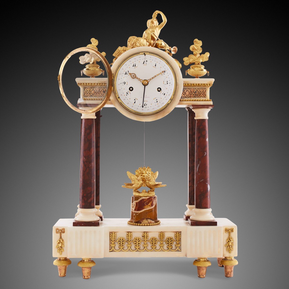 18th Century Louis XV Mantel Clock.-photo-2