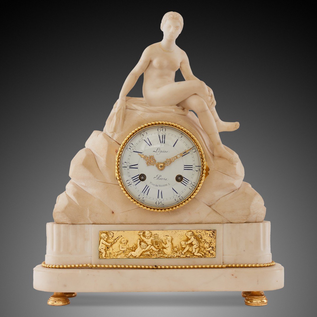 18th Century Mantel Clock Louis XV Period By Lépine In Paris