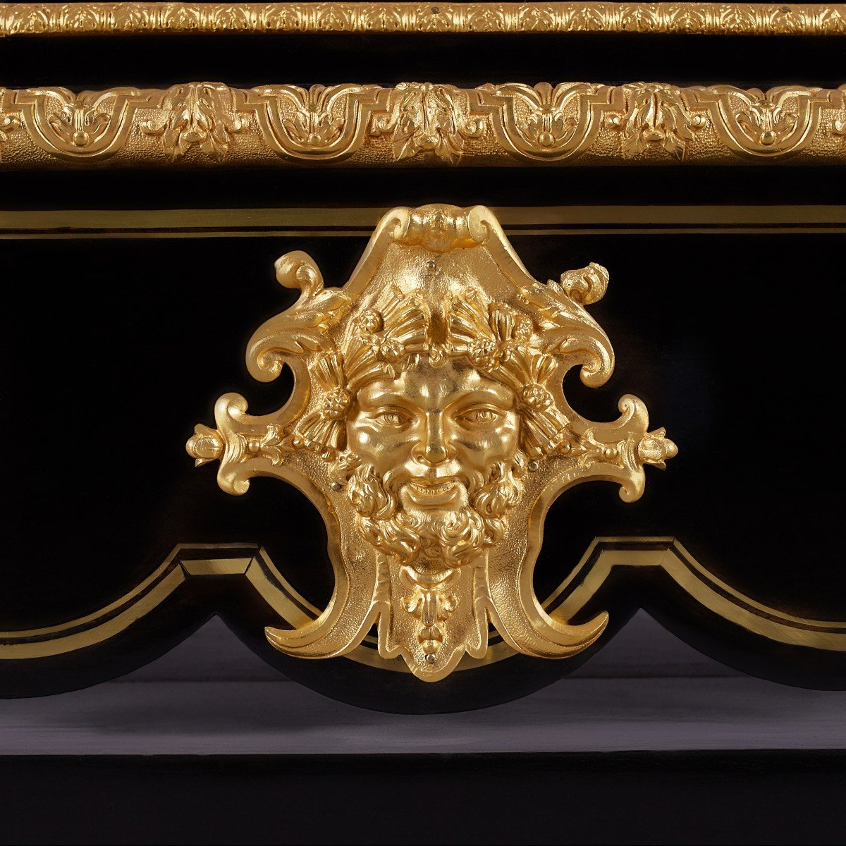 Boulle Style Chest Of Drawers, Napoleon III From The 19th Century.-photo-5