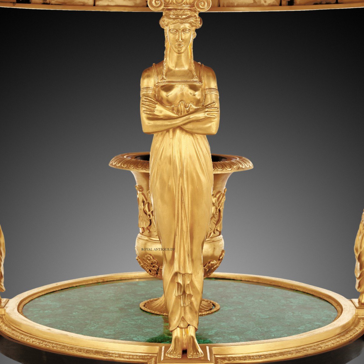 Round Malachite Center Table-photo-1