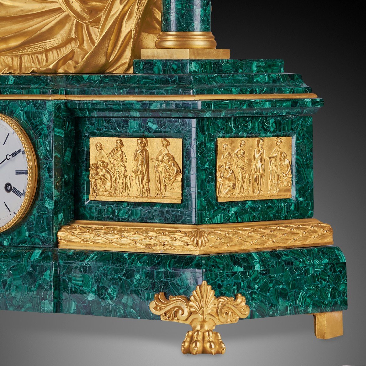 19th Century Mantel Clock, Napoleon III Period.-photo-3