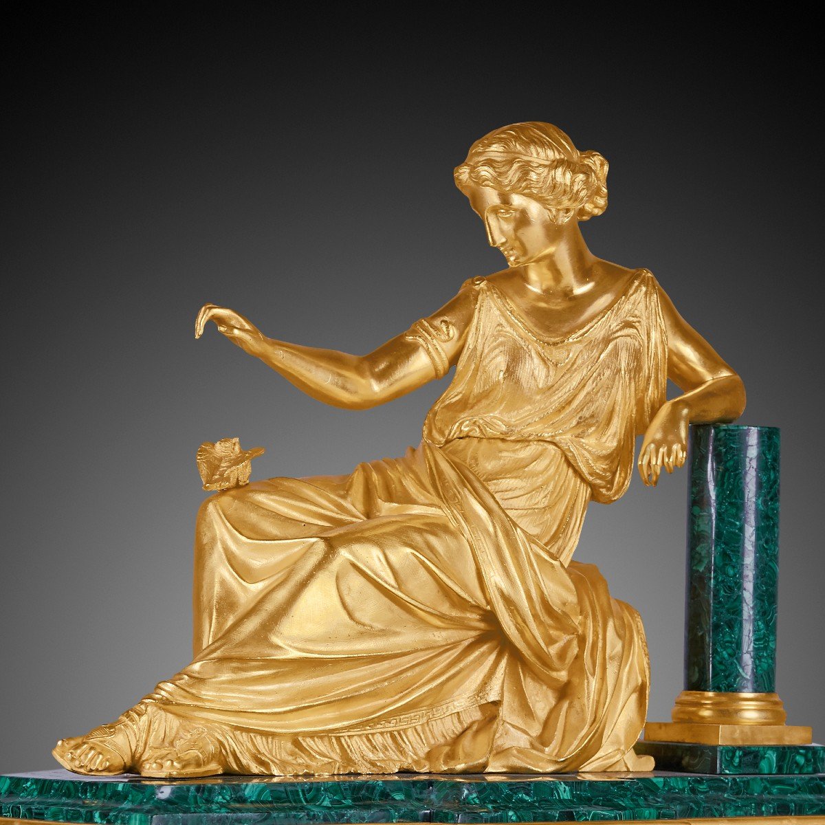 19th Century Mantel Clock, Napoleon III Period.-photo-4