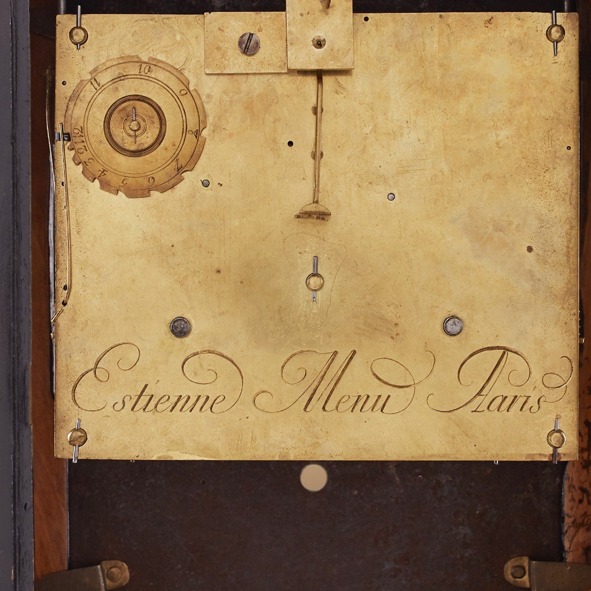 18th Century Mantel Clock Louis XV Period By Estienne Menu In Paris-photo-2