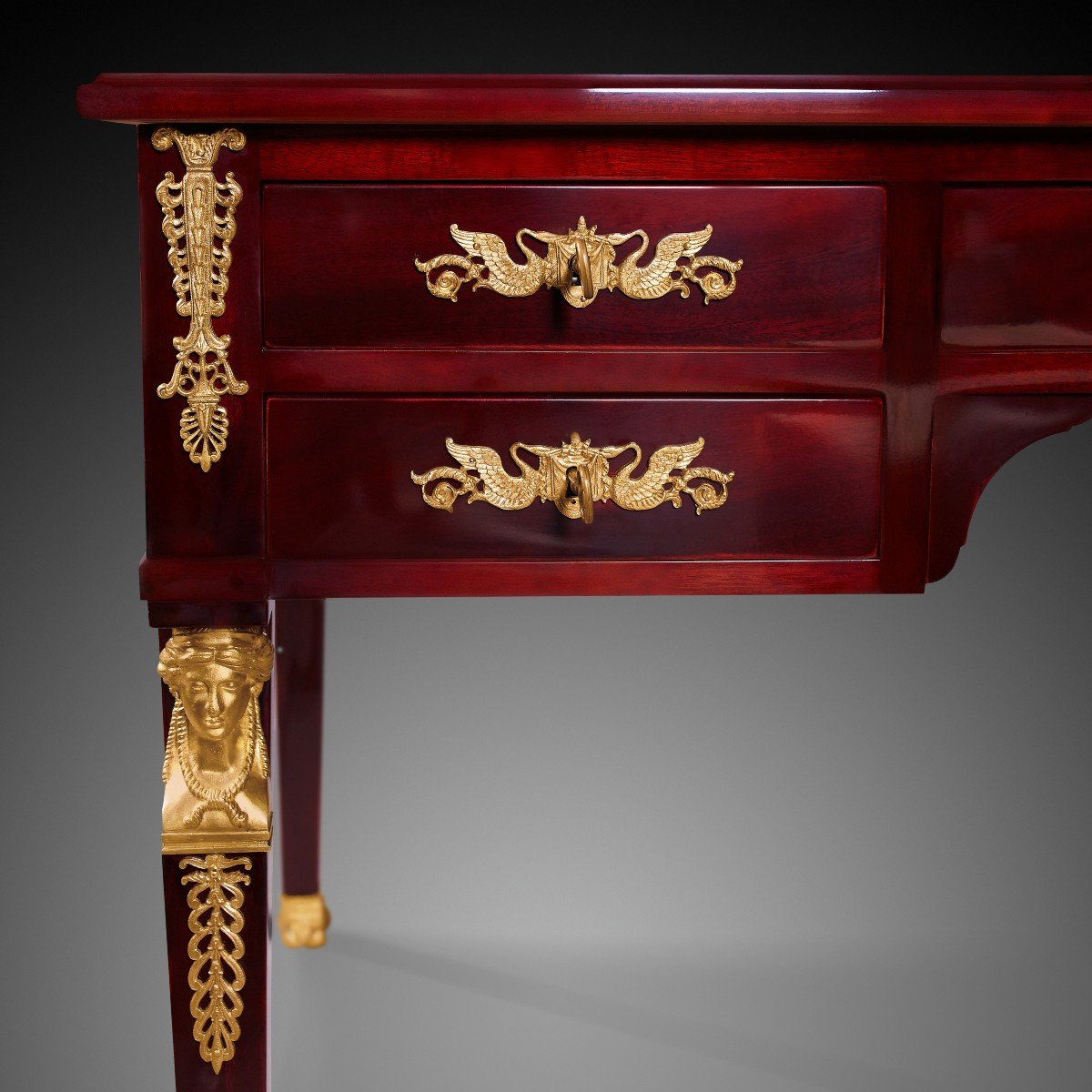 19th Century French Empire Style Desk-photo-2